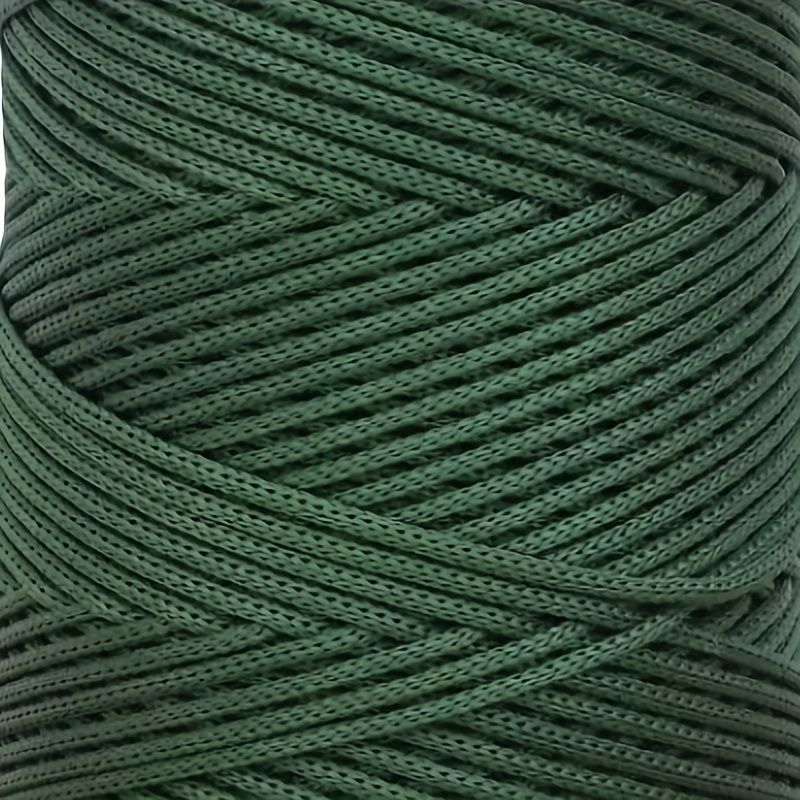 TEMU Cordón de macramé de poliéster Premium de 3 mm x 218.7 yardas - vibrantes para bolsos de crochet, colgantes de pared, alfombras y manualidades