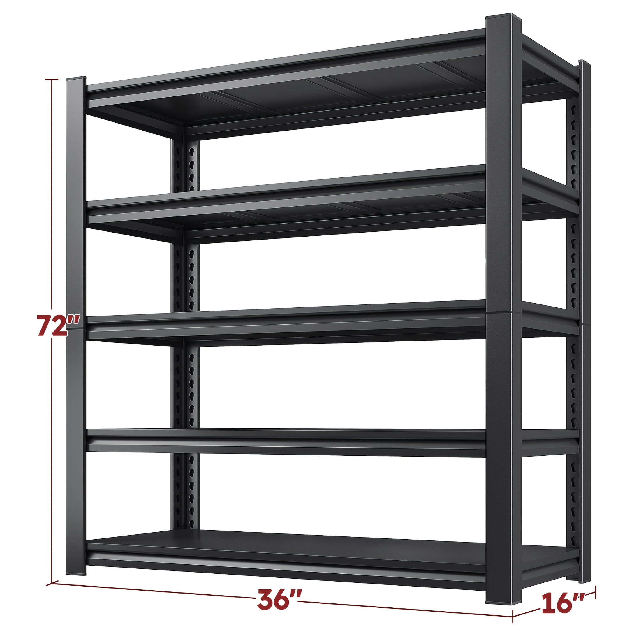 TEMU For Garage Shelving 3000 Lbs Storage Shelves Adjustable Metal For Garage Shelves 5 Tier Heavy Duty Shelving Units And Storage Rack Shelf For