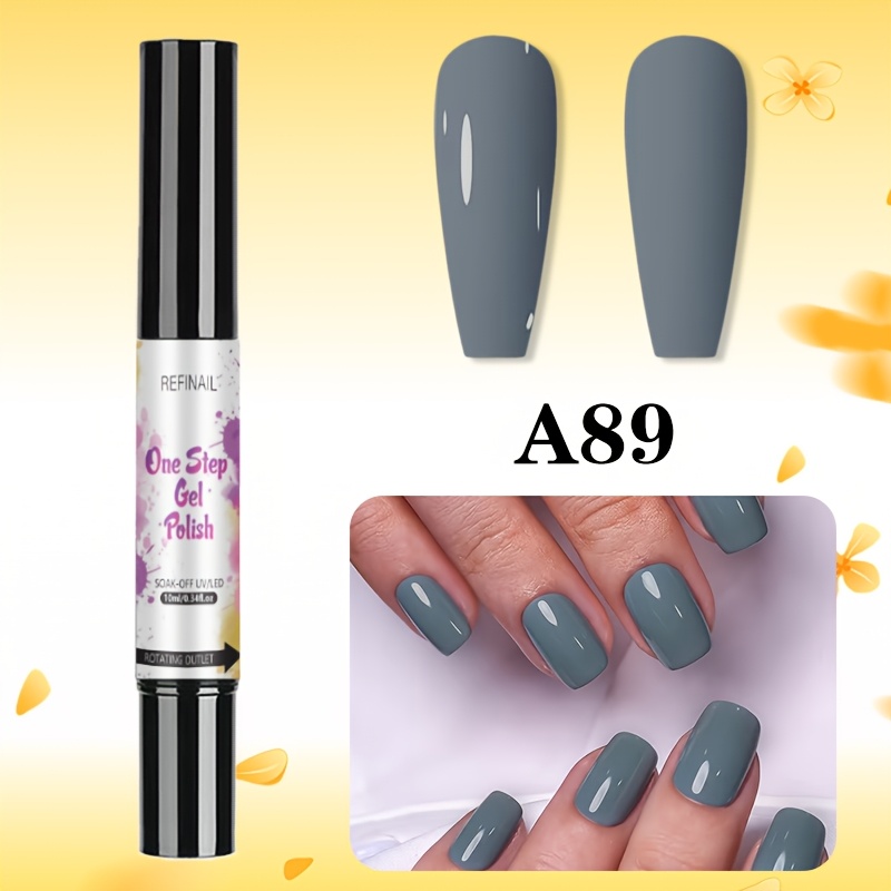 Image of Gel Nail Pen Set, Pen Design/curing Nail Polish, Quick Nail Pen Set For Beginners, Long-lasting Nail Care, High Texture That Does Not Fall Off For A Long Time, Suitable For Autumn And Winter Nails