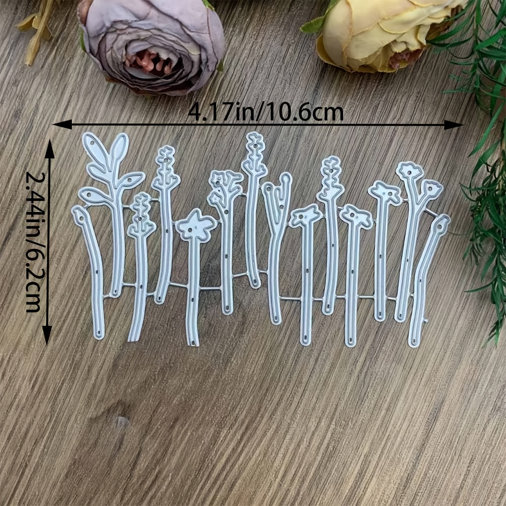 TEMU 1 Ensemble de Matrices de Découpe Métalliques Fleurs , Matrices 3D de Fleurs, Pochoirs de Gaufrage pour Scrapbooking, Découpes et Feuilles,