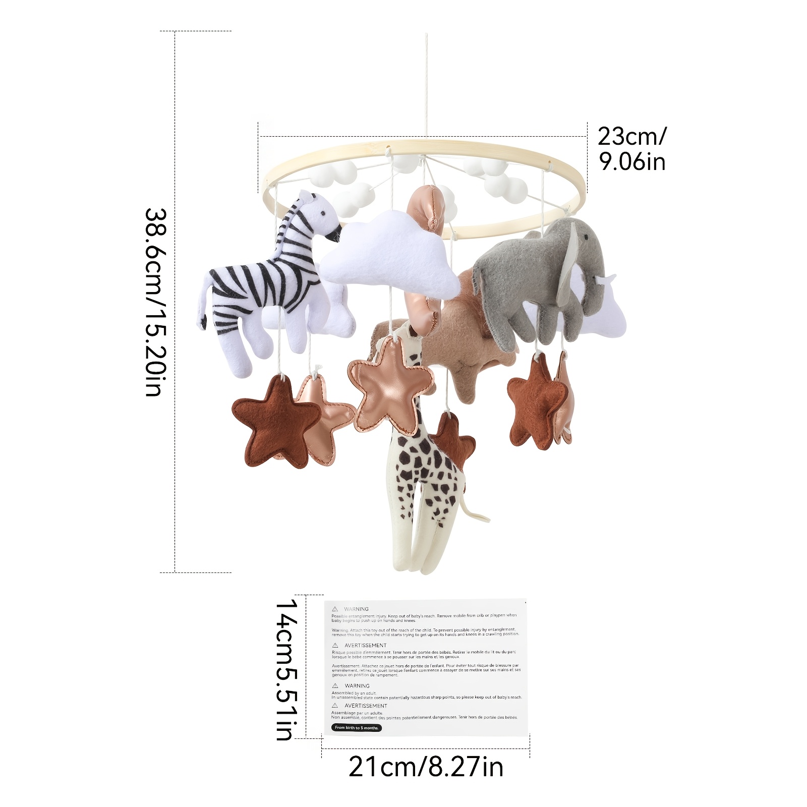 Animal King Bed Bell Baby Bed Hanging Toy