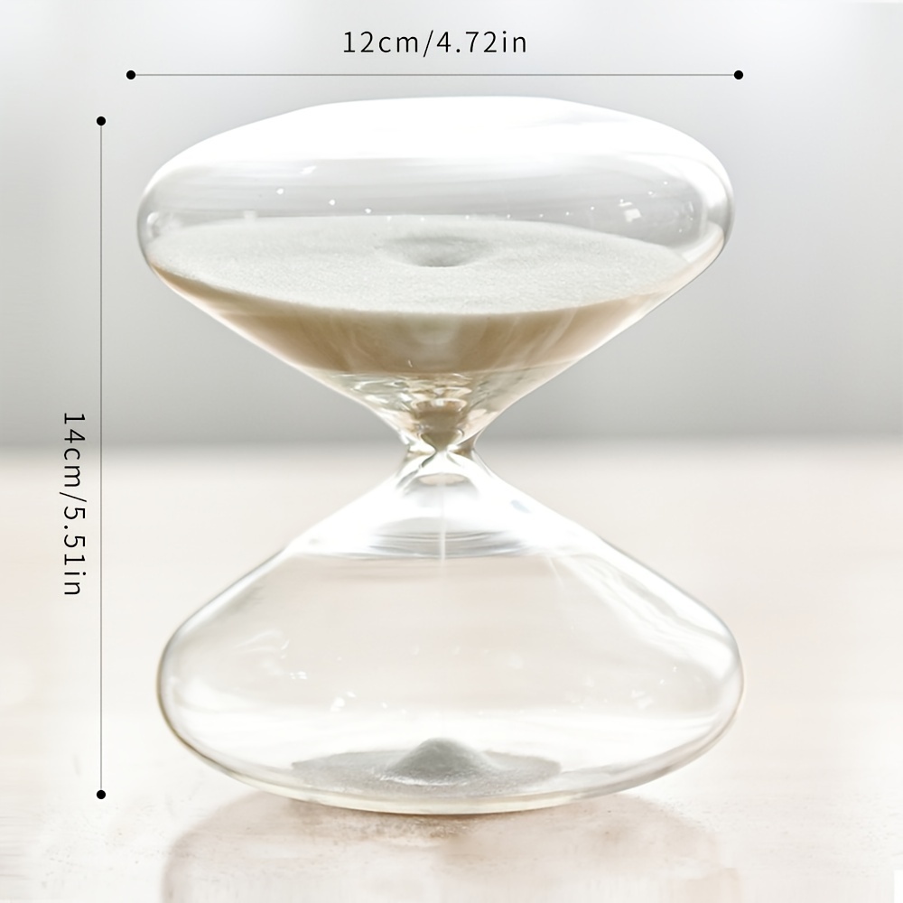 Image of Flat Round Hourglass Timer Home Decor Graduation Season Valentine's Day Gift