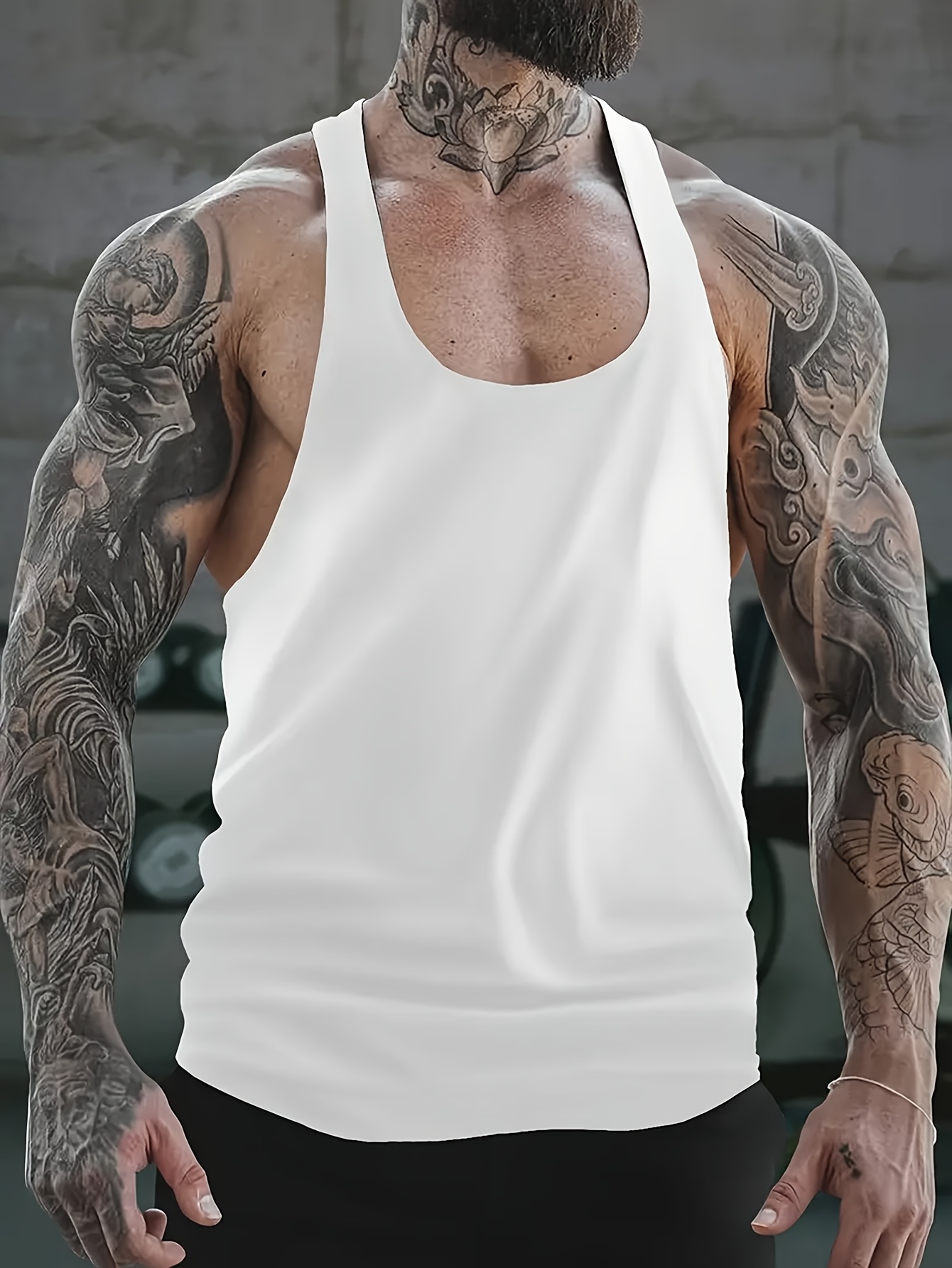 1pc Tongtongbang Men's Quick-Dry Breathable Workout Tank Top - High Elasticity Slim Fit Sleeveless Shirt with HARDER Letter Print for Gym Training & Summer Casual Wear, Quickdrying Fabric, Gym Clothes