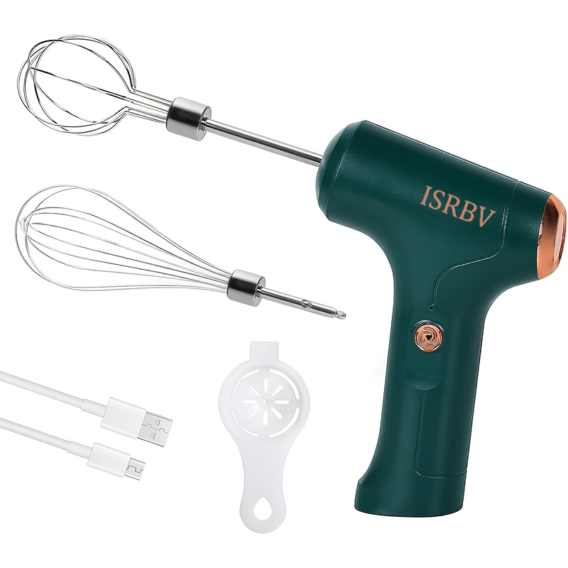 TEMU 1pc Electric Mini Custard Beater, Wireless Electric Beater, Cream Beater, Cake Baking Beater, Ice Cream Mixer, For Home Kitchen Use