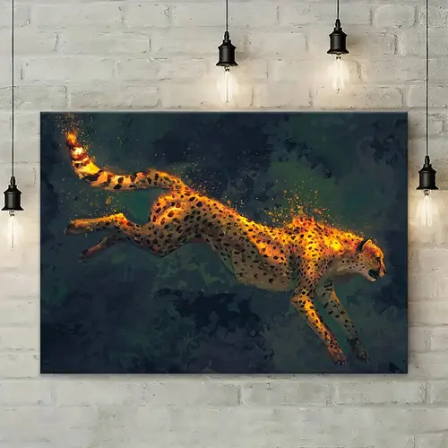 1pc wooden frame canvas painting suitable for home and office decoration is a unique gift for singles parties