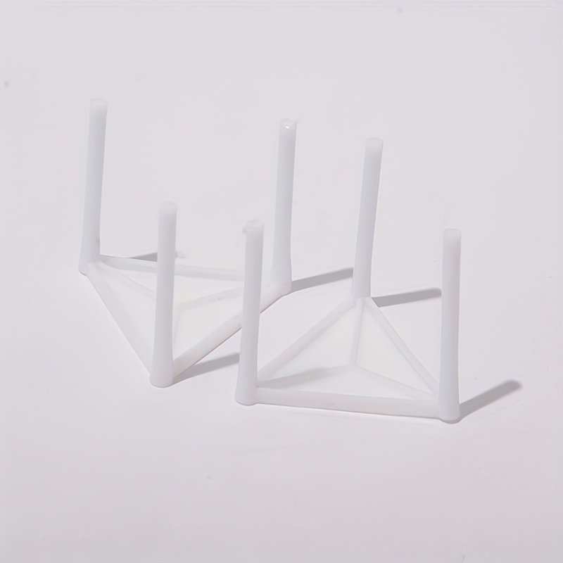 100pcs Pizza Holder Rack - Durable Plastic Tripod Stand For Convenient Pizza Packaging And Storage, Stackable Design For And Shipping, Pizza Storage Tray