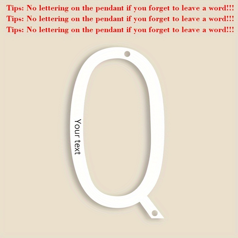Women's A-Z 26 Sideways Initial Necklace, Custom Large Letter Pendant