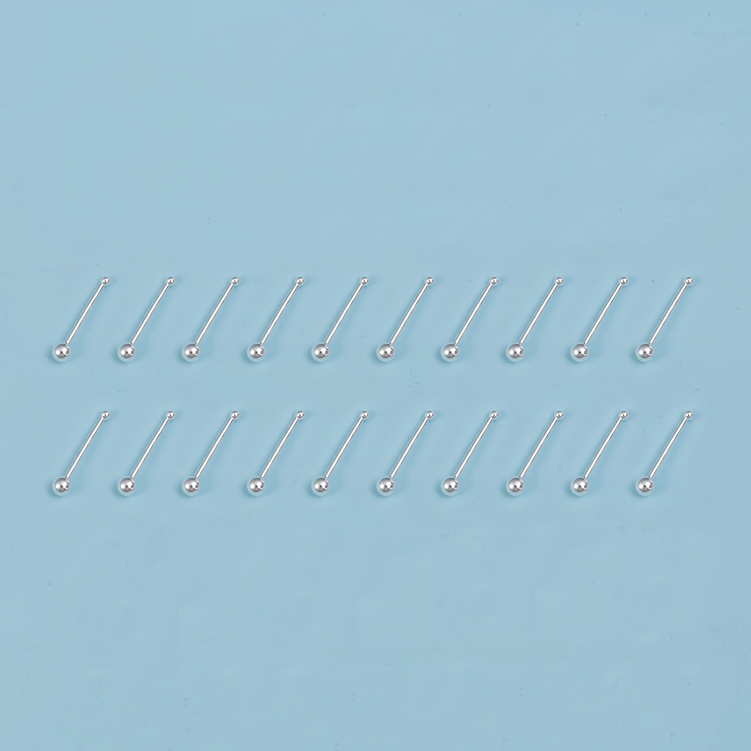 TEMU 20/40pcs Piccoli Piercing per Naso con Sfera e in Rame, Giochi di Tragus Cartilagine Helix Perforazione del Nose Bijoux Donna