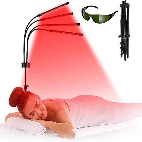 led light usb tripod floor red light relaxation lamp 660 850nm switch mode adjustable height suitable for face body and other parts office essential holiday surprise sleep light
