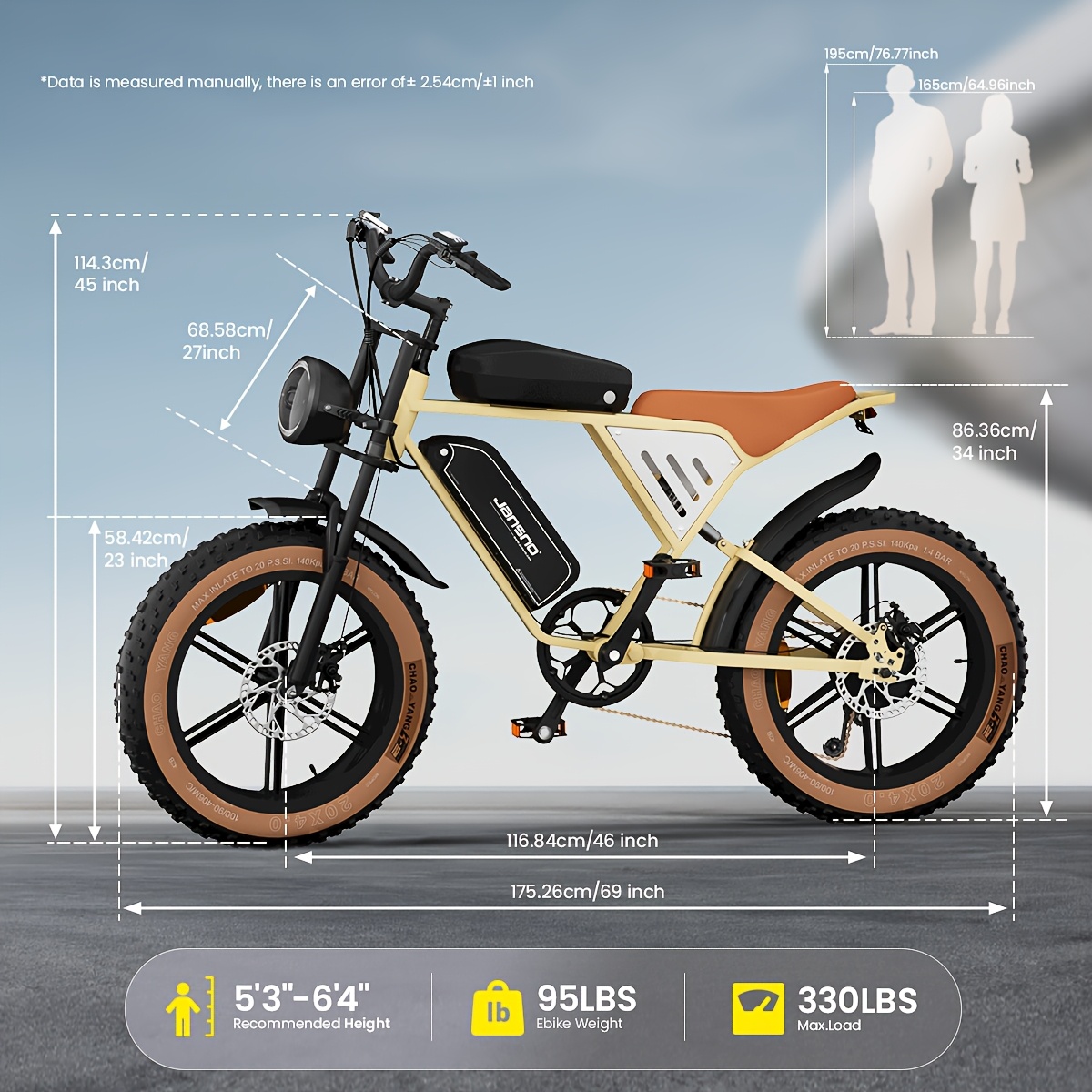 adult electric bicycle motorcycle large tire electric assist Temu