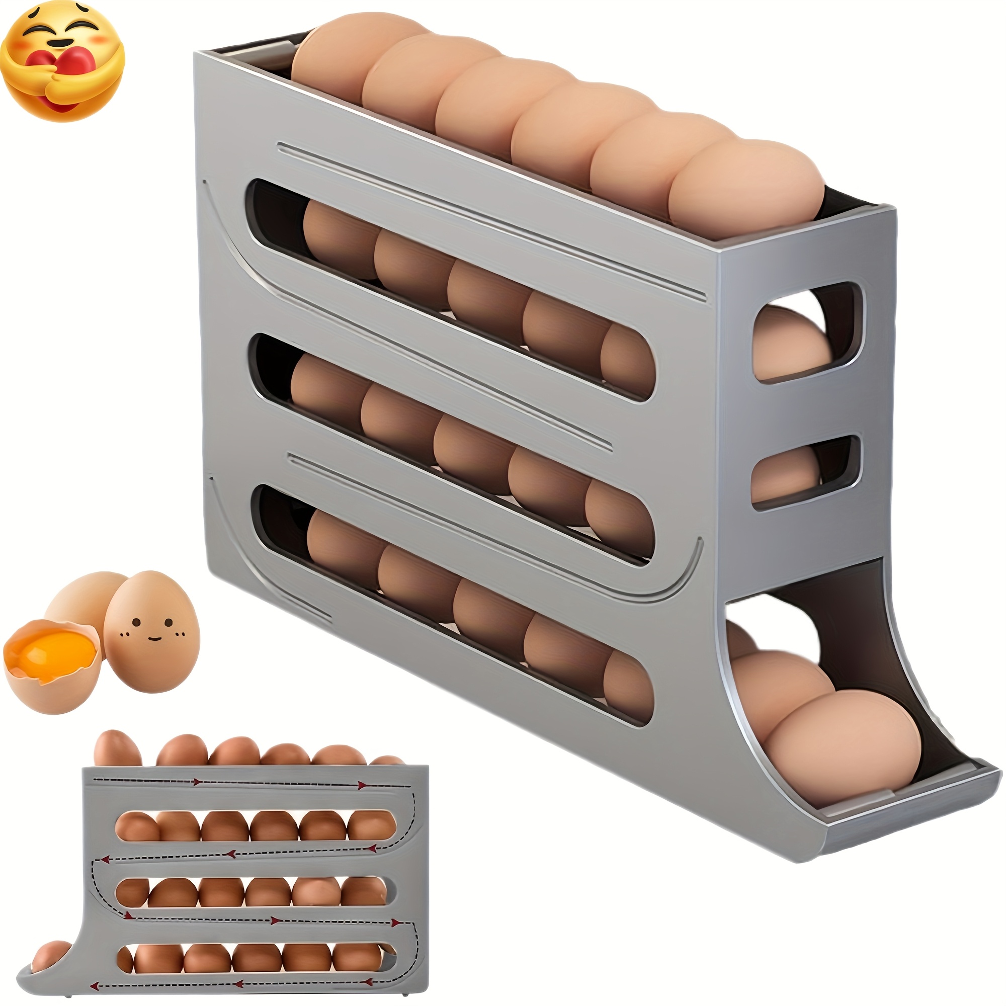 

Egg Egg , Egg Storage Box, Egg Organizer, -saving Egg Dispenser Stand, 4- - Egg Dispenser