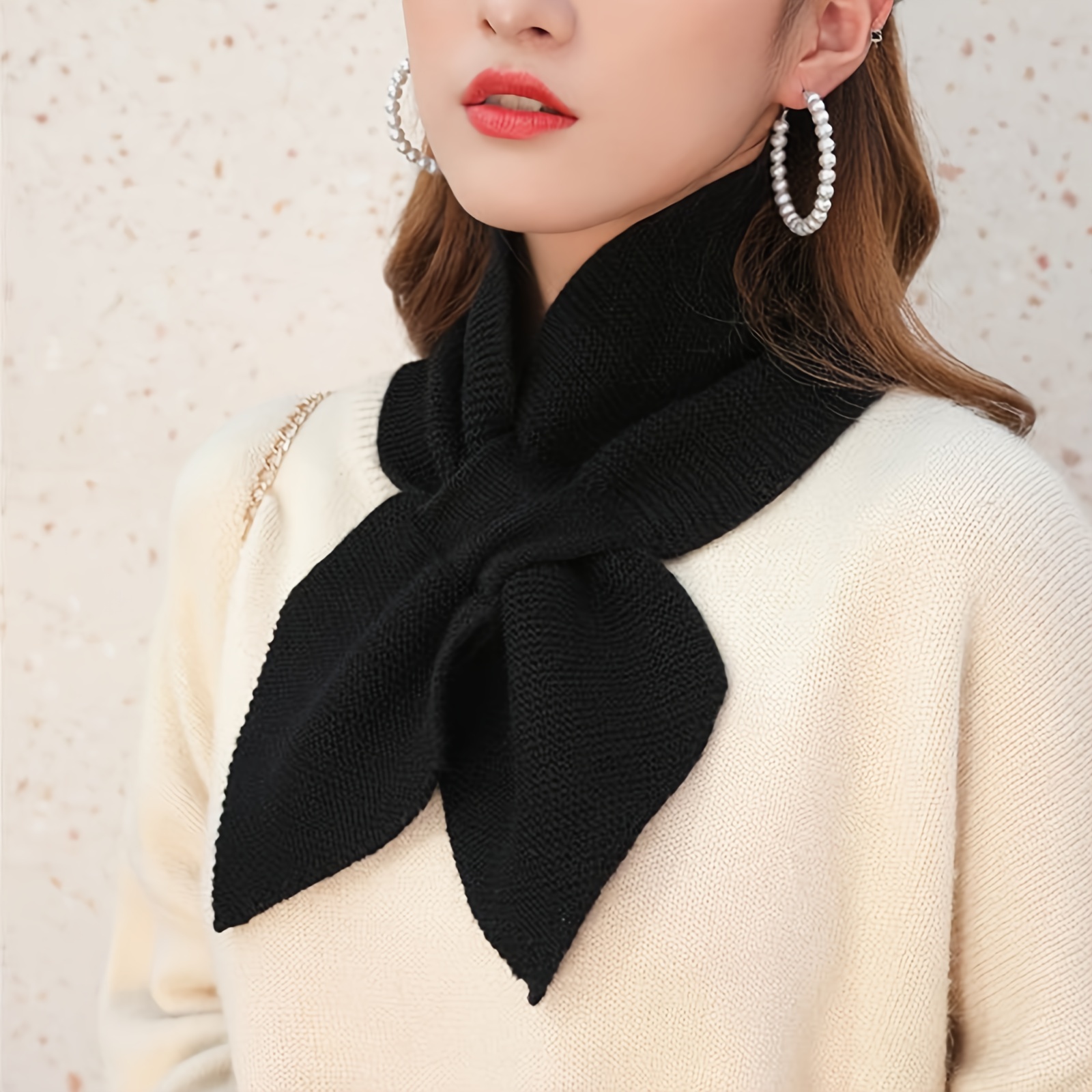 womens elegant scarf windproof machine Temu United Kingdom