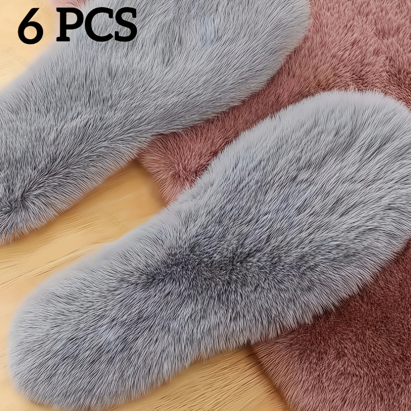 TEMU 6pcs Set Of Thickened Warm Insoles, Made Of Dense, Fluffy Material, Keeps Heat In, Prevents Cold, Breathable And Sweat-absorbent, A Cozy Winter