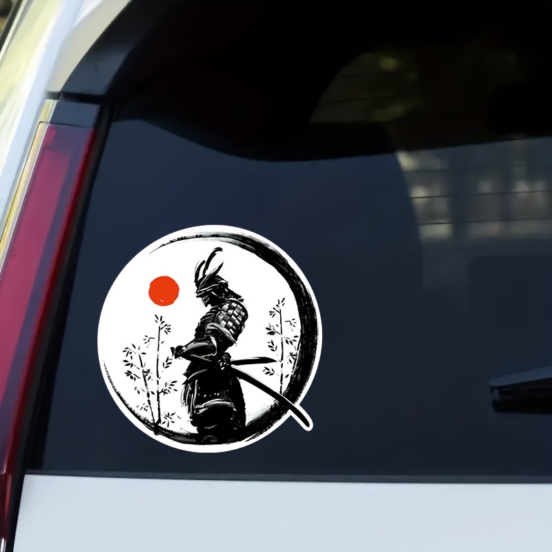 Lustige Aufkleber 2 stücke Japanisch Samurai Schwert Mann Auto Aufkleber  Lustige Kreative Dekoration Abziehbilder Für Türen Vinyls Auto Tuning  Styling 30 cm * 15,5 cm (Color : 3, Style : 40x20.5cm) : : Auto &  Motorrad
