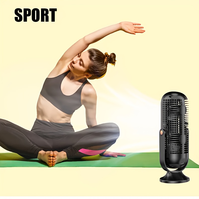 JKUOO Portable USB Fan with Large Battery - 5 Speeds, 720° Swivel, Quiet Cool Breeze, Indoor/Outdoor Use, Ideal for Home, Office, Travel, Camping, RV, Perfect Gift for Christmas and Valentine'S Day, Camping Essentials | Modern Table Fan | Durable Plastic Fan
