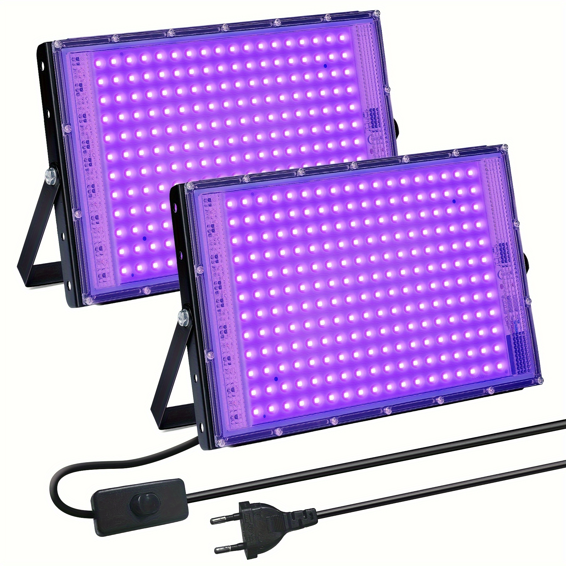 

Uv Black W Blacklight 2 Pcs Black Light Led Spotlight Uv Light Black Light Lamp For Disco Glow Party Halloween Decoration Stage Lighting Party Accessories