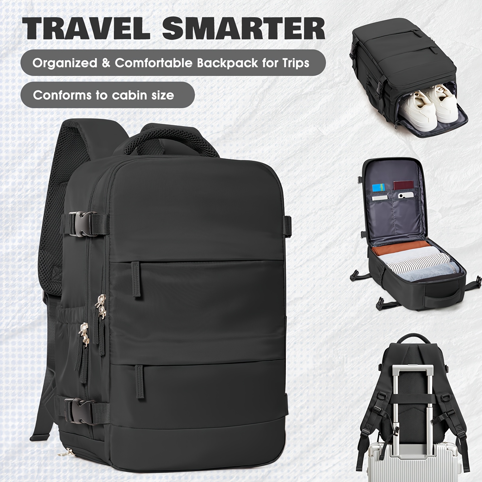 budget light big laptop backpack YOREPEK Large for Men, Heavy Duty Travel Backpack with plenty of organization and storage. Travel Business Bags Wholesale Big