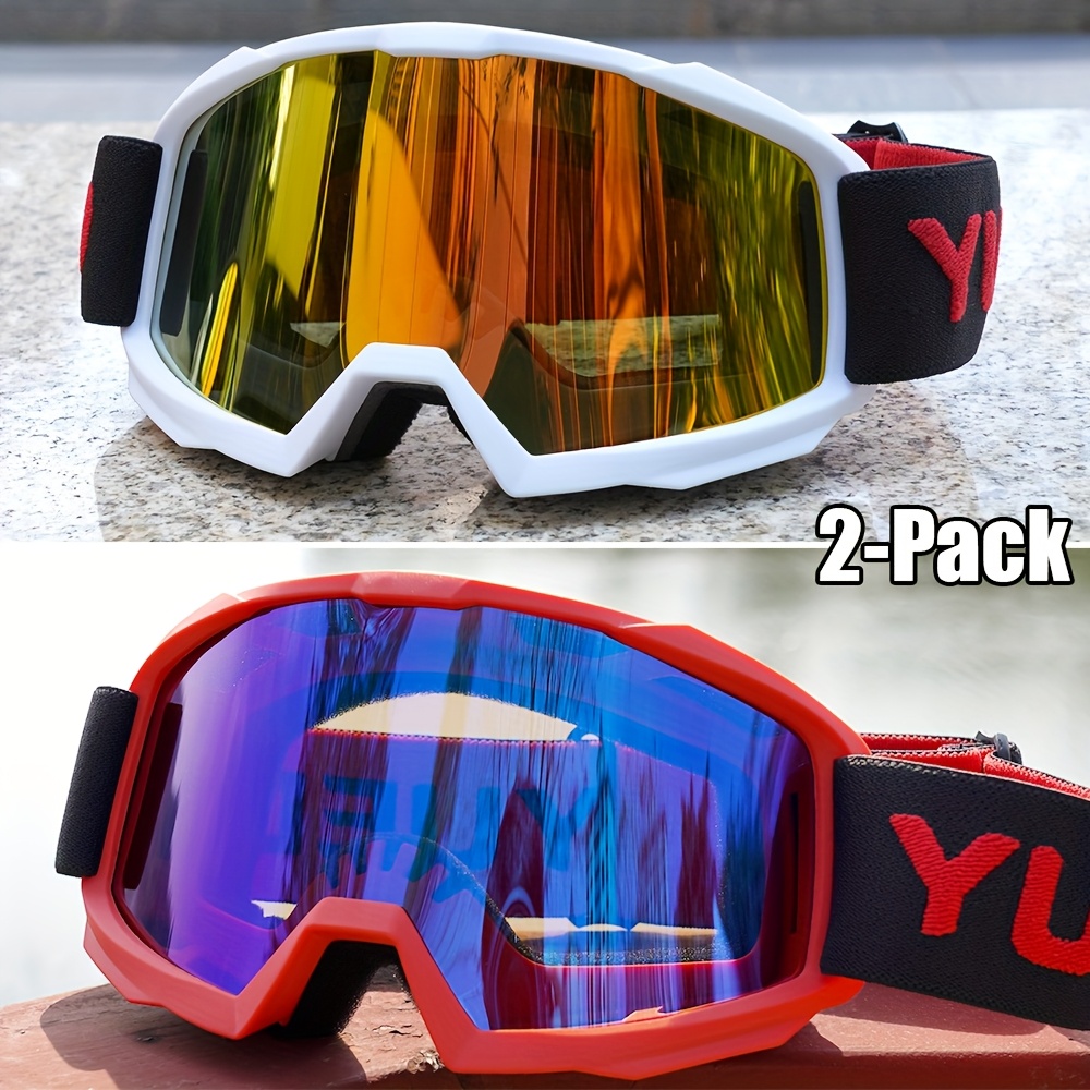 2-Pack Trendy Ski Goggles Ultra Lightweight High Cost-Effective