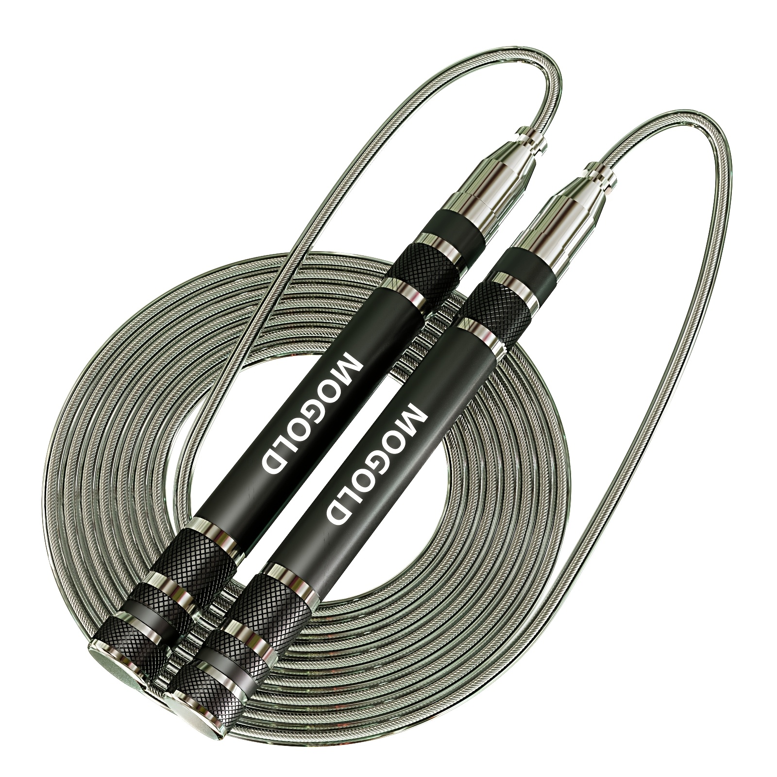 Image of A Set Of Self-locking Bearings Jump Rope, Home Gym Exercise Equipment, Anti- Racing Rope, Suitable For Men And Women Fitness Sports Supplies, Ergonomic Grip