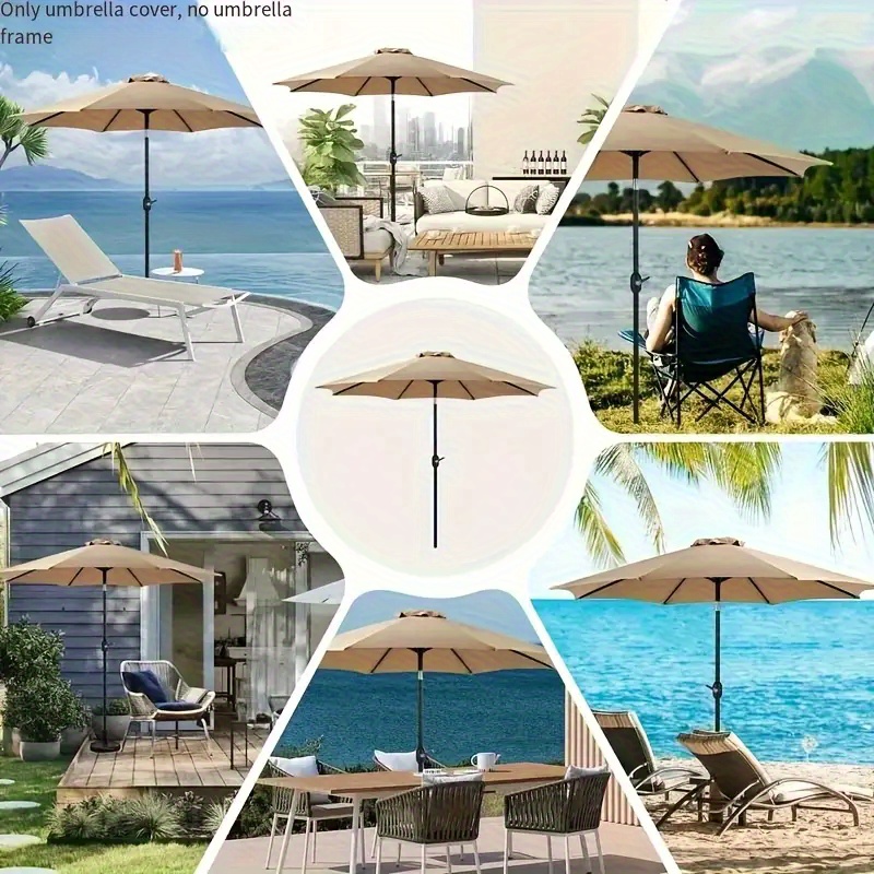 6.5 ft patio umbrellas Goplus 6.5 FT Outdoor Fringe Patio Umbrella with Carrying Bag Push Button  Tilt for Garden White/Navy/Green, Color: Green, Model: HCST02799