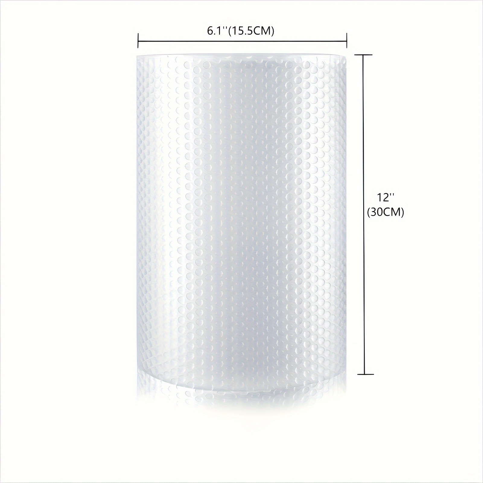 E-shop Wanguagua 1 Pack 12" x 50' Perforierte Luftpolsterfolie für Umzugskartons, Versandmaterial, Luftpolsterrollen