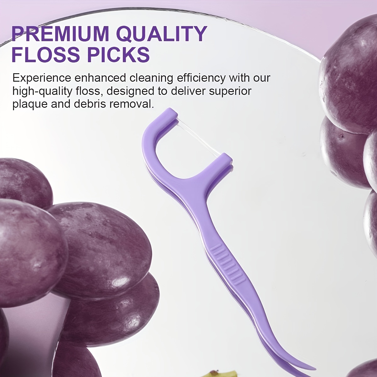 30 Count Refreshing Grape Flavored Dental Floss Picks