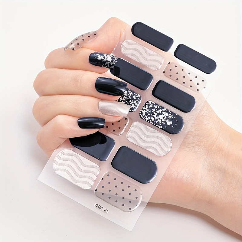 

20 Colors High Quality Nail Wraps Full Cover Nail Stickers Colorful Decals For Nail Art