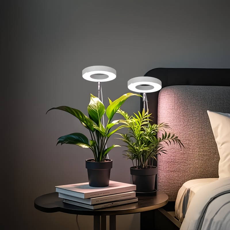 1 stück pflanzenlampe, vollspektrum led-pflegeleuchte für zimmerpflanze mit verstellbarer höhe automatischem  -/ausschalt-timer, 3-stufige dimmfunktion 4