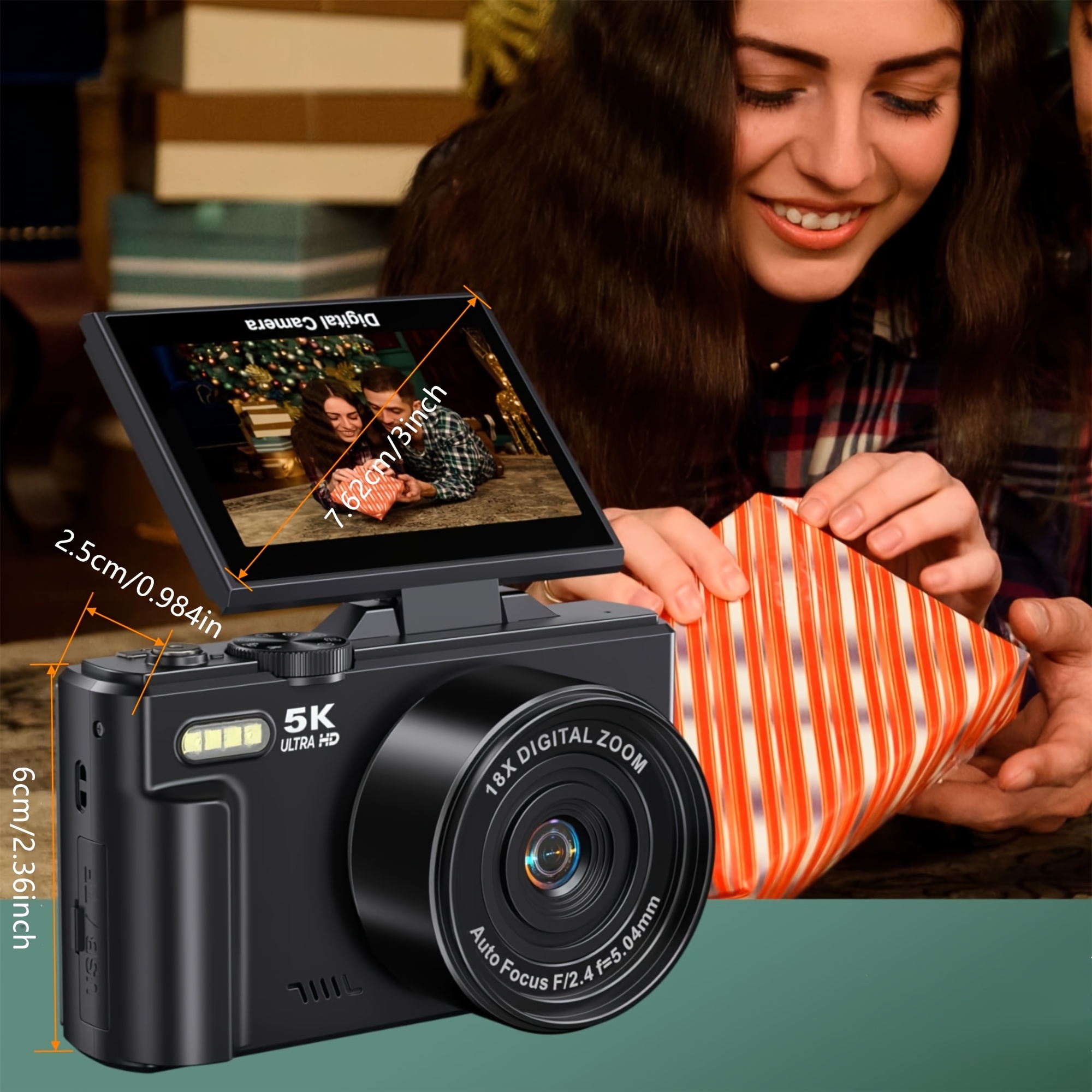 5k photography digital camera 72mp wifi vlogging Temu New Zealand