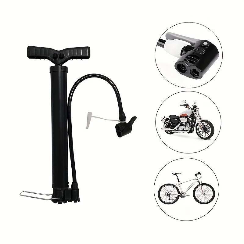 

High Pressure Mini Bicycle Pump - Universal, Inflates Up To 120 Psi