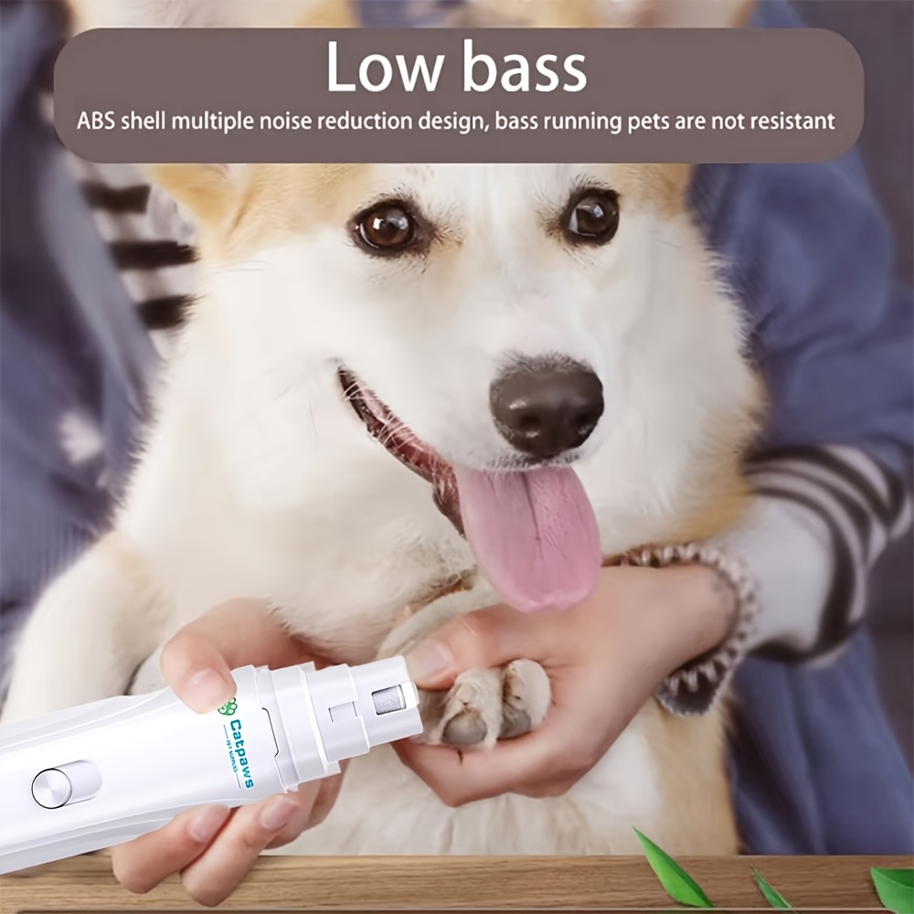 Pet Nail Grinder for Dogs Professional Dog Nail Trimmers 2-* Paw Trimmer  Electric Grooming Puppy Grooming Tool, Pet Care Accessory, E