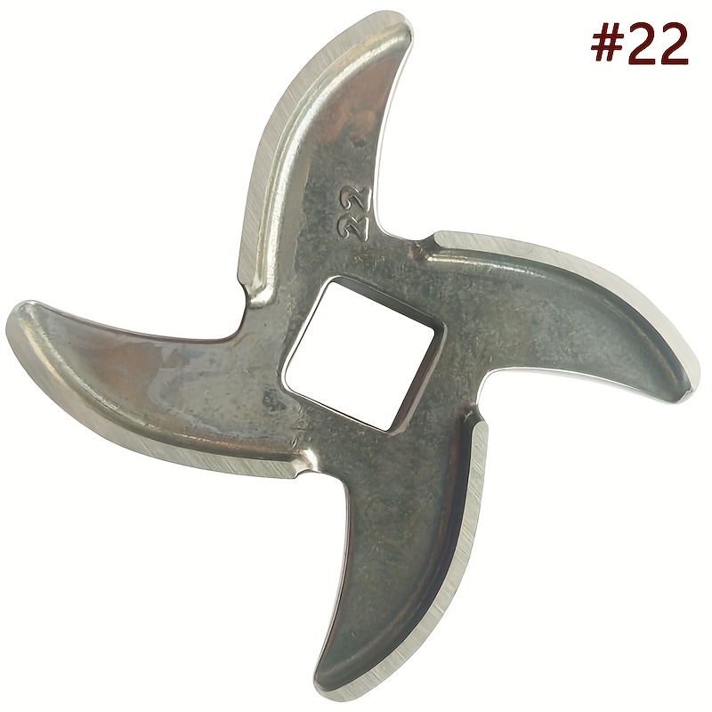 

1pc #22 Stainless Steel Meat Grinder Blade, Replacement For Food Chopper, Mixer, And Grinder - Sharp Angled Teeth For Cutting, Rust-resistant , Meat Grinding | Starshaped Blade | Construction