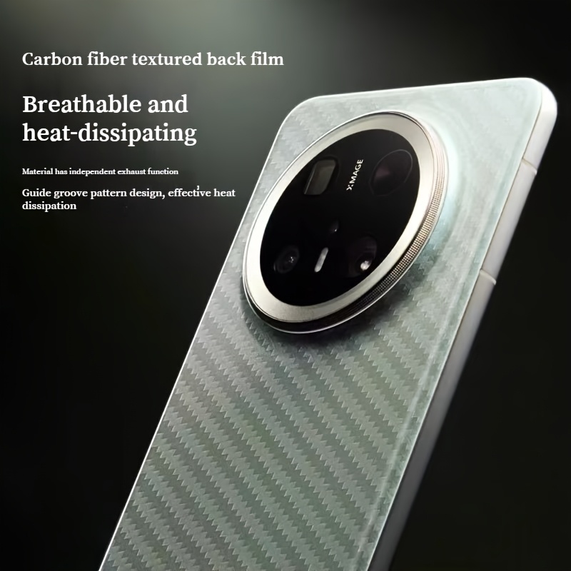 TEMU 5pcs Carbon Fiber Anti-scratch Back Film For Huawei Mate70 +/60 60pro/50 /40 40pro/30 30pro/20pro Series Pura70 Ultra/+/70/60/50/40/30pro/full