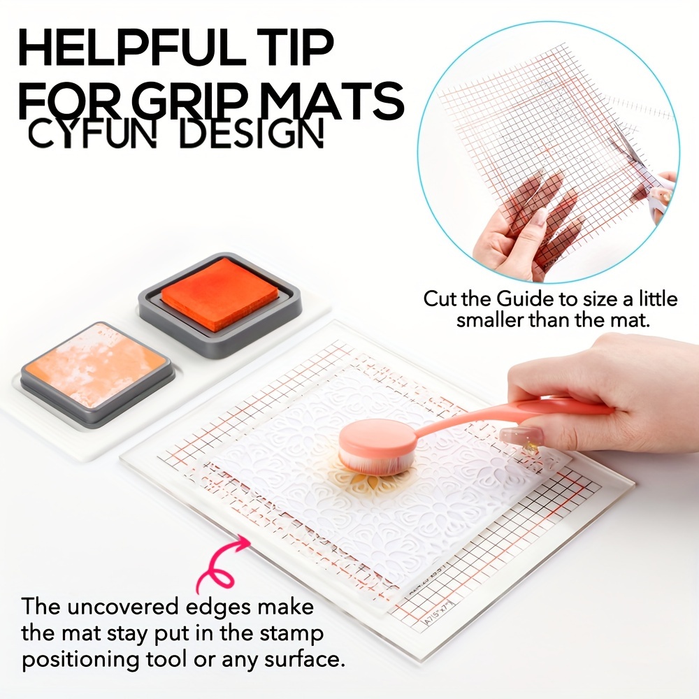 

Cyfun Design Multi-purpose With Alignment Guides For Stamping, Die Cutting & Card Making - English Text, Daily Office Supplies