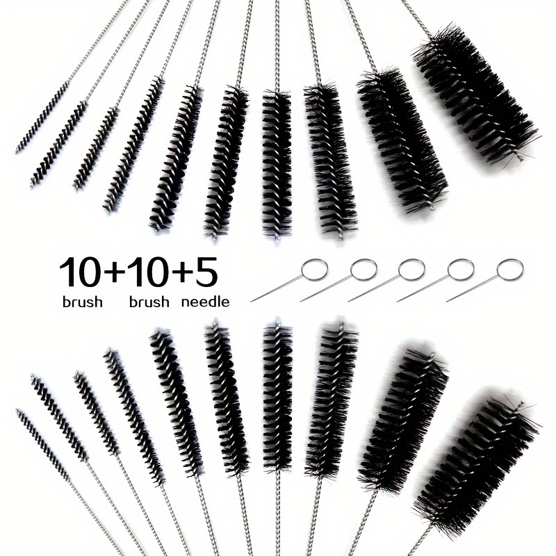 TEMU Cleaning Brushes, Cleaning Small Brushes Of Different Sizes, Cleaning Needles, Long Tubes, Brushes, Bottle Cleaning Tools, Pipe Mouthpiece