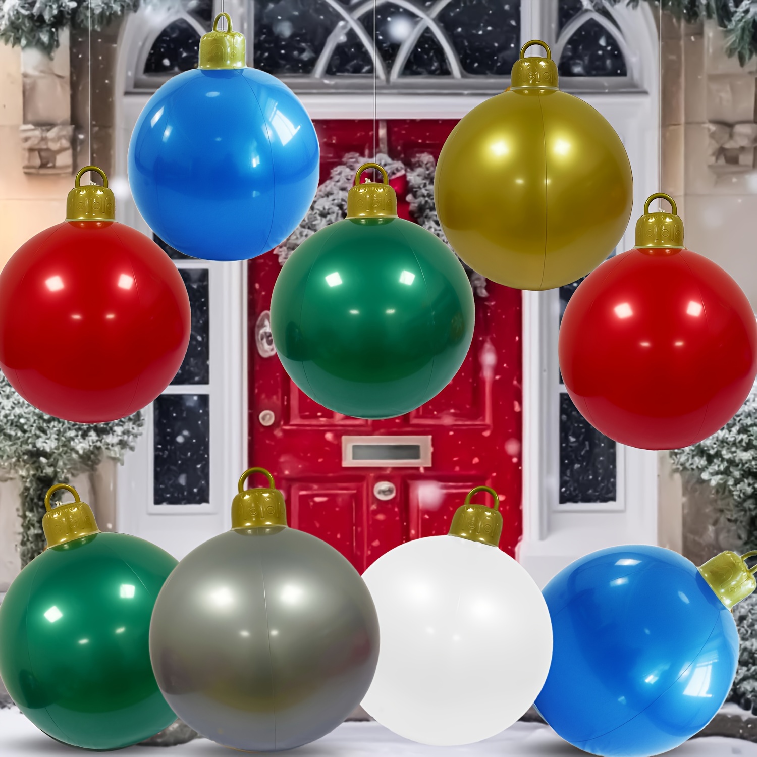 

Pvc Christmas - 1pc Set, Assorted (red, , , , ) For Decorations, Centerpieces, - No