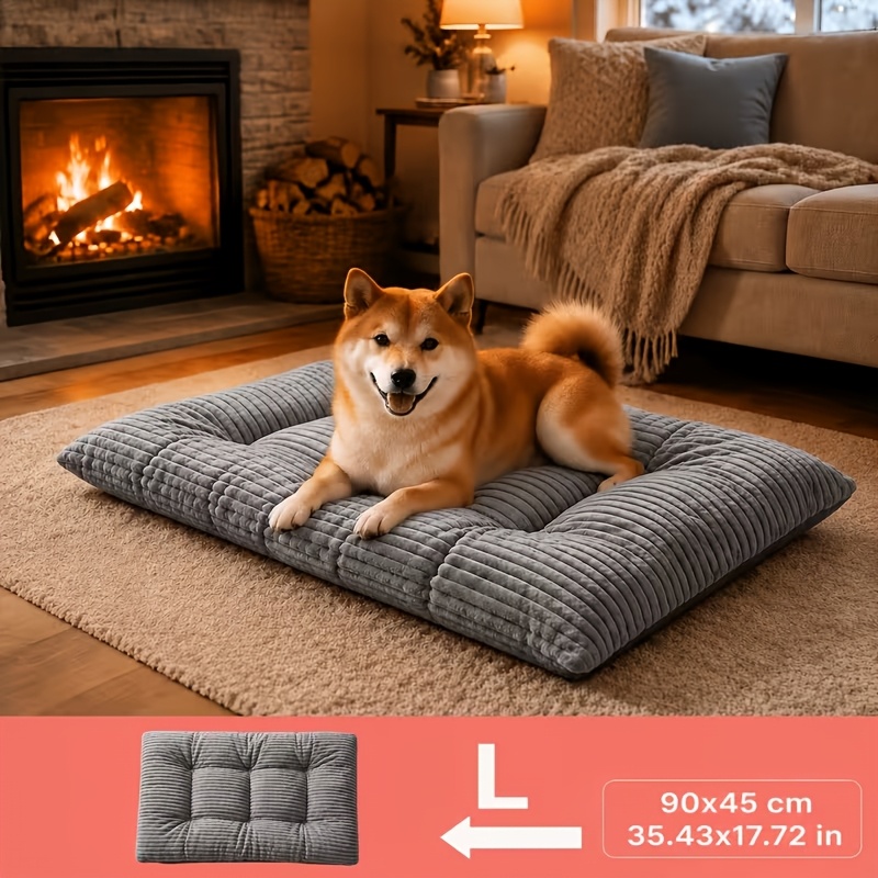 TEMU ["Lit de luxe pour animaux de compagnie 2.0] Lit de luxe extra large pour animaux de compagnie | Nid universel épais et confortable pour chat et