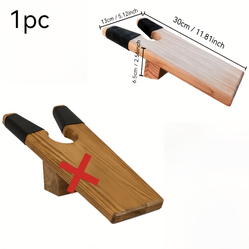 Image of Wooden For Boot Jack | Cowboy For Boot Puller | Heavy Duty Shoe Remover | Works On For Shoes With Non Staining Rubber Grips | Fits All