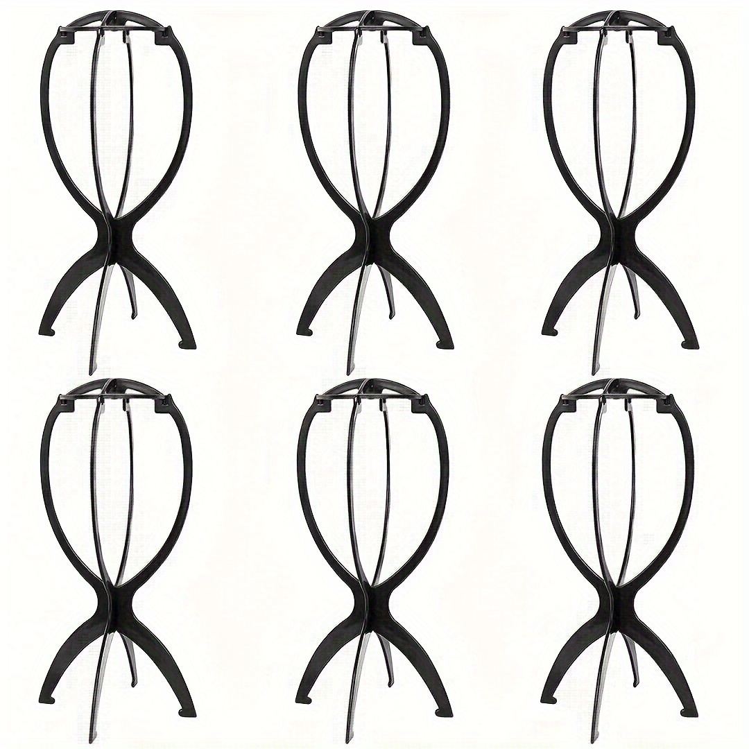 

14.2inch 6pcs Women's Wig Stand Set, Easy Wig Cap Holder, Display Storage, Shape Preserving & Damage Prevention