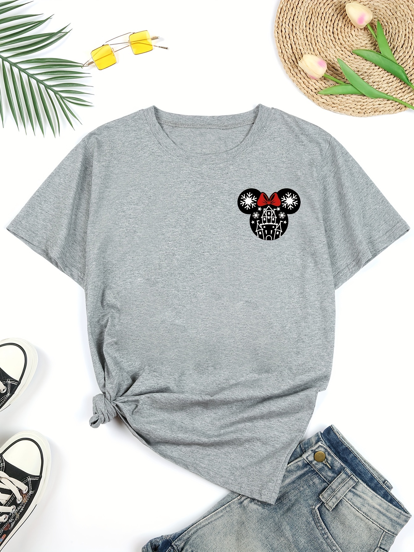 Disney Minnie Mouse Short Sleeve Jersey Shirt (Women's Plus