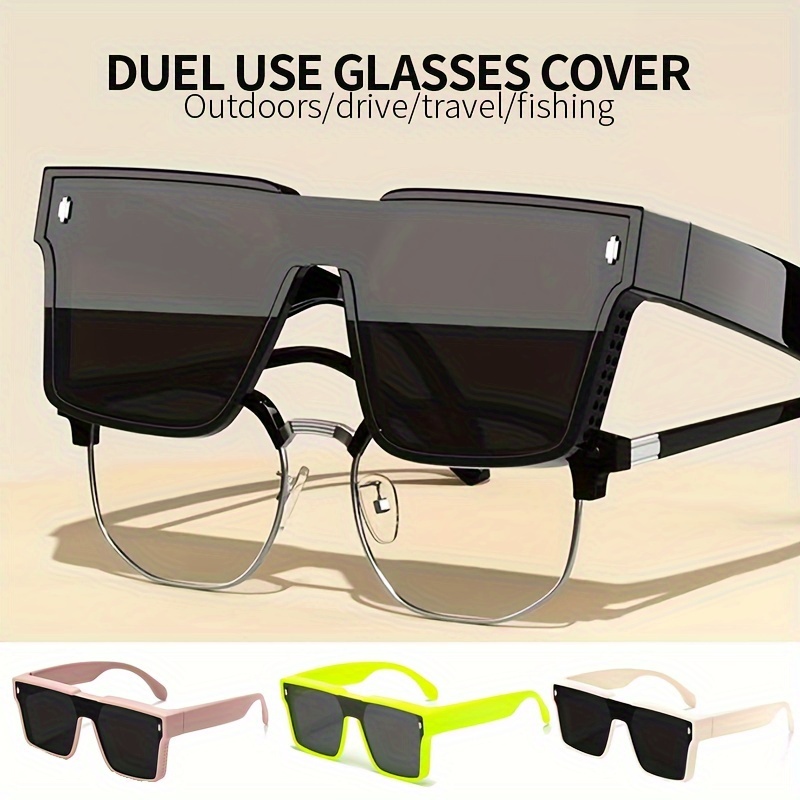 

Oversized Polarized Fashion Glasses For Men & Women - Anti-glare, Fits Over Glasses, Perfect For Driving, Cycling, Fishing & Outdoor Activities