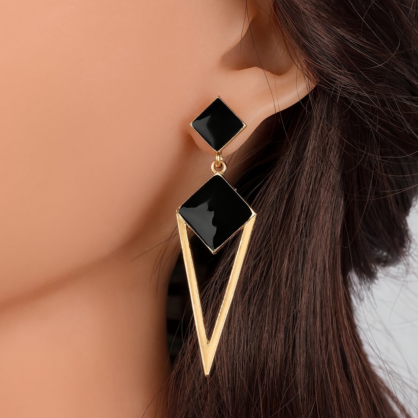 Triangle Drop Earrings Mother's Day Gifts, Ladies' Jewelry