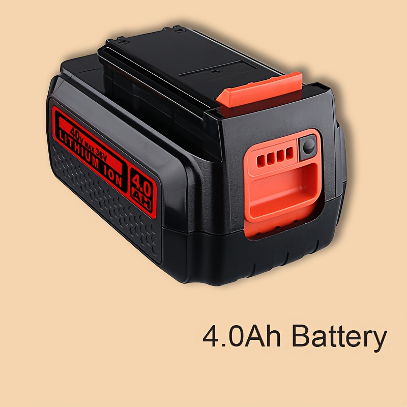 Image of 1 Pack 36v() 4.0ah Lbxr36 Bdl1810g Lithium Replacement For Black And Decker 36v 40v Max Compatible With Lbxr36 Lbxr2036 Lst540 Lcs1240 Lbx1540 Lst136w Power Tools