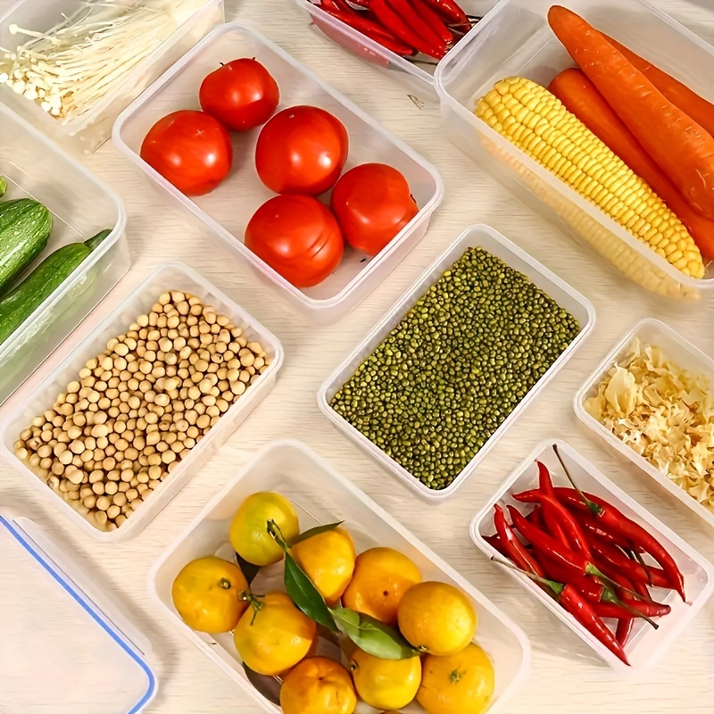 four sets of multi functional transparent food storage kits multi size tightly closed lid to     fruits vegetables pasta and more keep your   and your   and organized Product details 6