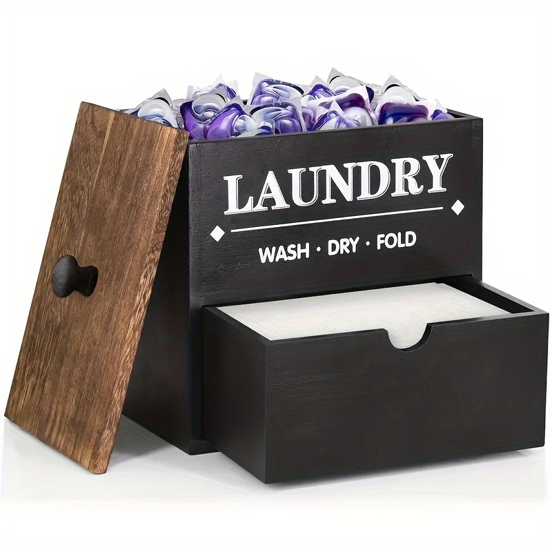 

Wooden -out Storage Box Lid - Portable Organizer For , & Dorm,