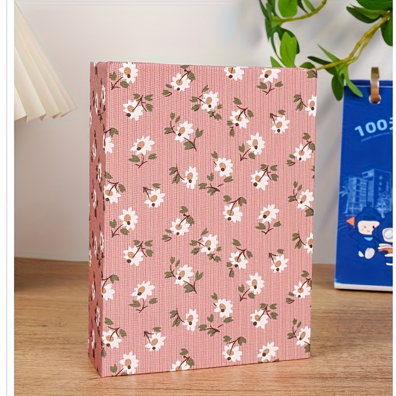 TEMU Small Photo Album 6 Inch Standard 4x6, 4r, 50 Pages For 100 Photos, Double-sided, Baby Photo Album, Sweet And Cute Album, Fabric Cover Album,