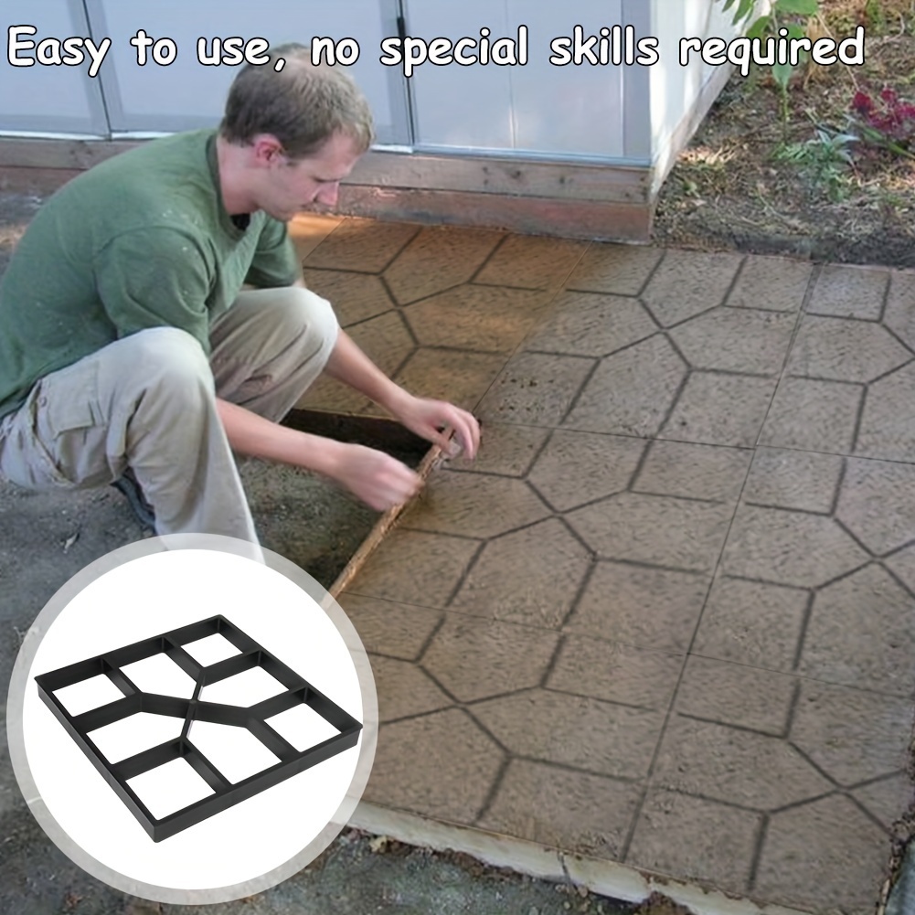 

Paving Pavement Concrete Mould Stepping Stone Mold Garden Lawn Path Paver Walk