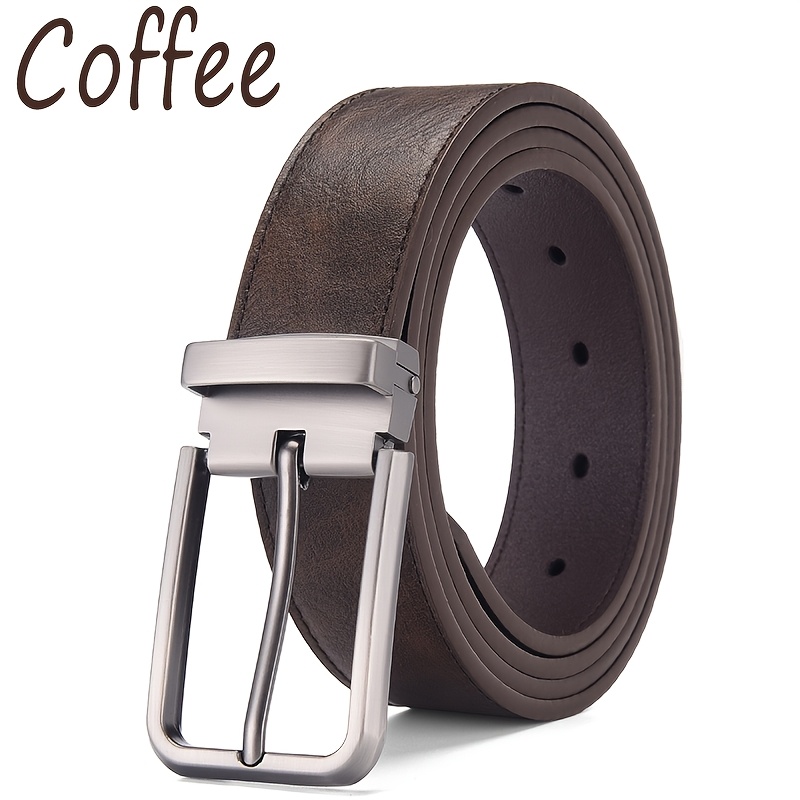 TEMU Men's Vintage Buckle Belt High Quality Casual Business Belt Youth Retro Easy Trousers Belt Suitable For Multi Occasions