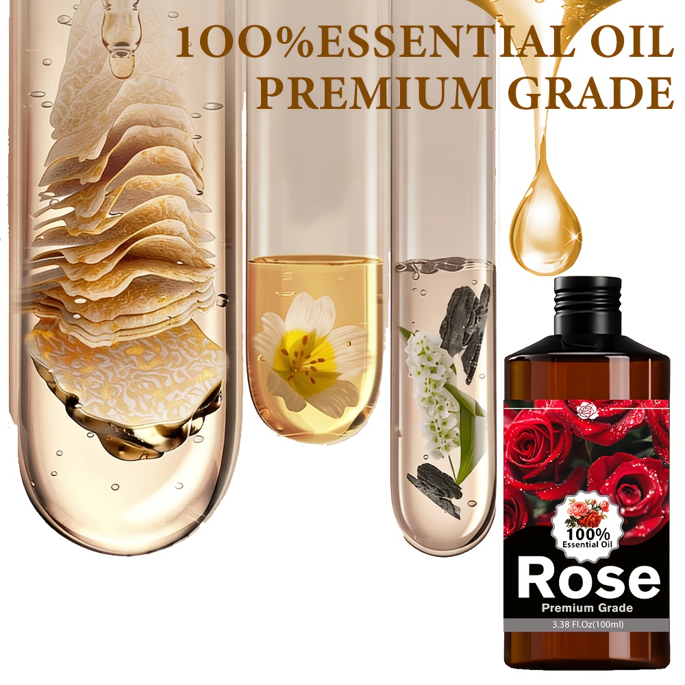 item picture rose essential oil extremely     essential oil moisturizing long lasting scent suitable for skin hair nail care bath unisex massage oil