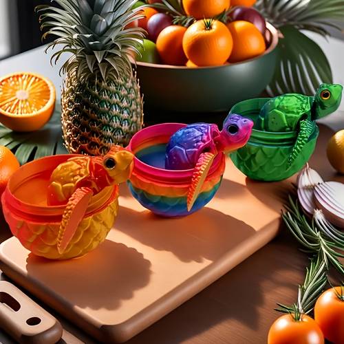 2pcs printed sea turtle egg set sea turtle home decor gift party supplies graduation gift garden ornament 3d printed collectible artwork surprise gift birthday gift turtle eye random